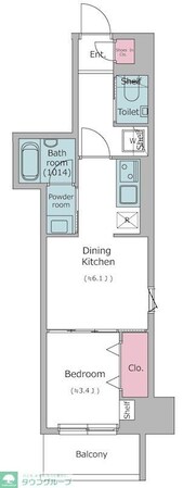 ドゥーエ入谷Iの物件間取画像